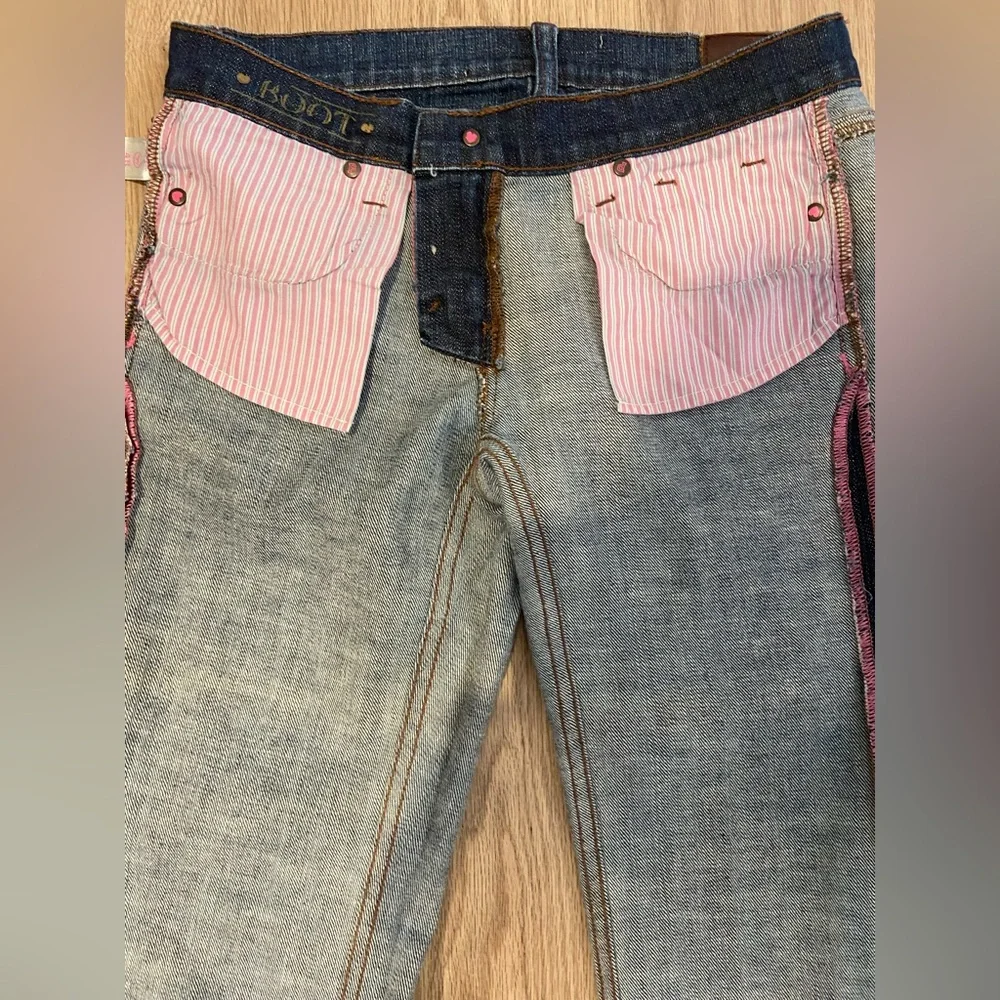Pink Victoria Secret Boot Jeans Size 4R - Picture 9 of 14